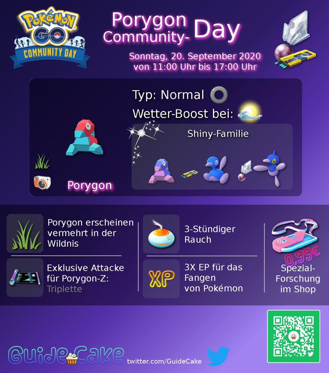 GuideCake's tweet image. 🧁🧁🧁🧁🧁🧁🧁🧁🧁🧁🧁🧁🧁🧁🧁🧁🧁
Morgen ist der Porygon Community-Day. Seid ihr schon vorbereitet?
🧁🧁🧁🧁🧁🧁🧁🧁🧁🧁🧁🧁🧁🧁🧁🧁🧁