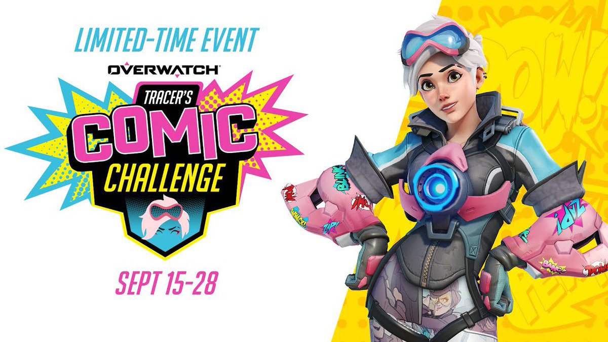 MirukuSays's tweet photo. Im so glad I get home in plenty of time to get this skin #overwatch #tracer #comicchallenge #twitch #streamer https://t.co/26jDrv96Rl