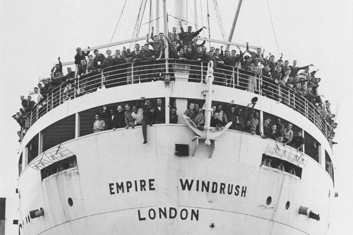 Hundreds of thousands of 'New Commonwealth' migrants made use of the Act. Many came from the Caribbean, helping to ease severe labour shortages following  #WW2. Today, they are known as the  #Windrush Generation.  https://www.bl.uk/windrush/themes/the-arrivants