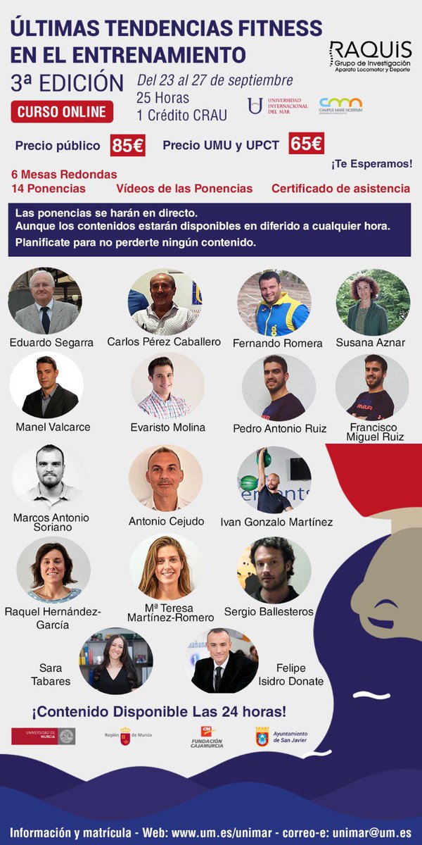 3️⃣ Días para cerrar inscripciones: AUN ESTAS A TIEMPO‼️
.
@unidelmar <a href="/psainzdebaranda/">Psainzdebaranda</a> <a href="/Elements_System/">Elements</a> <a href="/saratab/">Sara Tabares</a> <a href="/felipeisidro13/">Felipe Isidro</a> <a href="/trinum_murcia/">Trinum</a> <a href="/PT_PacoRuiz/">Francisco Ruiz </a>