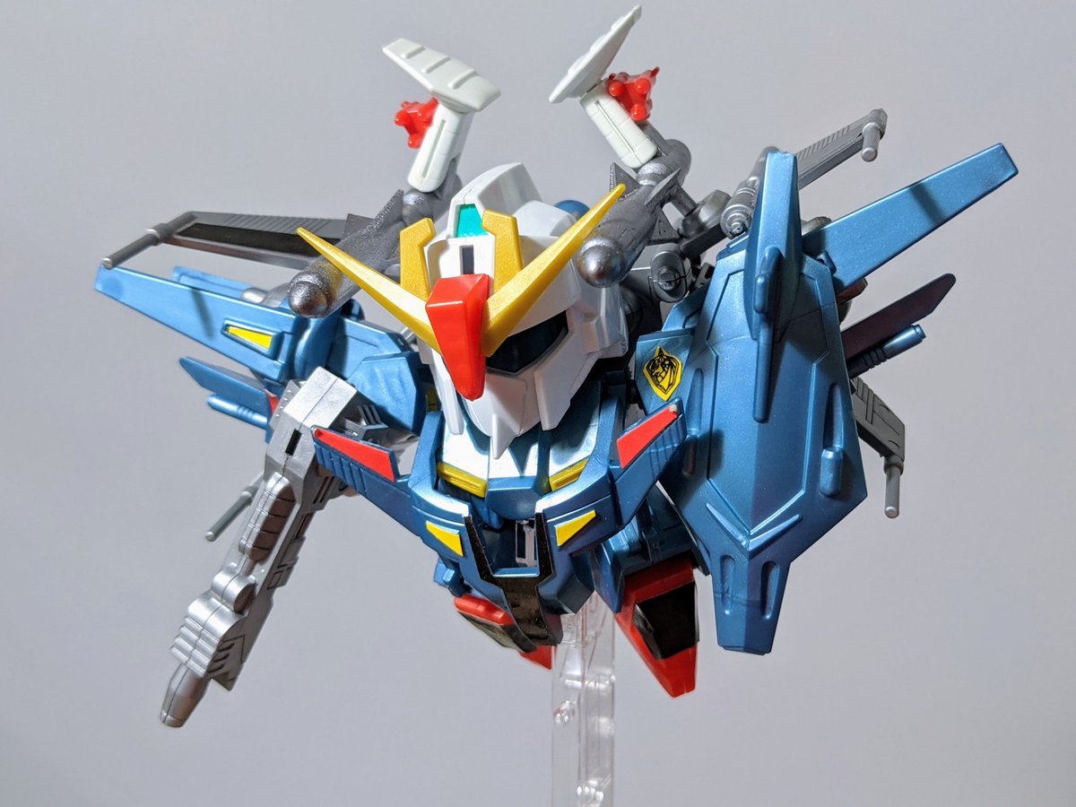 ガン消し　スターガンセイヴァー　青 ガンセイヴァーZ #スターガンセイヴァー #ゼータガンダム 青い空に