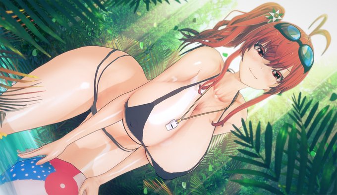 【R-18】 ザラ 水着 https://t.co/HMoKuHuZbz 「指揮官、ずっと僕の胸だけを見て…そんなに見たいの?」#コイカツ シーンとキャラクターは借りています 