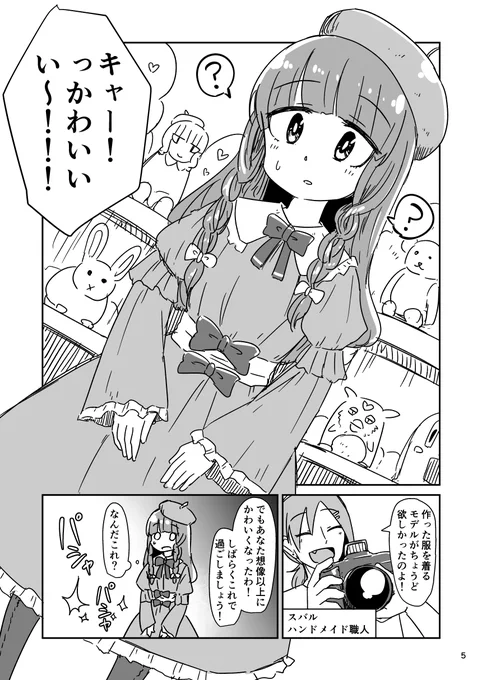 手を小さくしたくて女の子になってみる漫画 2/2 