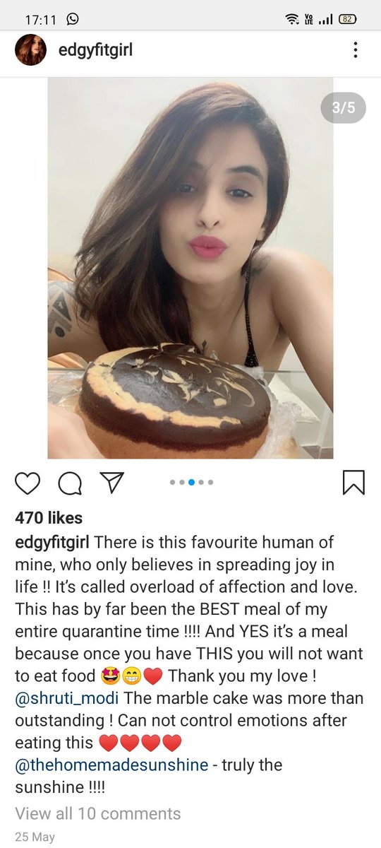 The person "Edgyfitgirl" is the one whom Disha called on 8th June and had a 30 min video talk. She is  #ShibaniMutreja. She was with  #Kwan and very close to  #shrutimodi. She also got cake from Shruti in Quarantine period. What a coincidence!!Shibani was contacted by  @republic