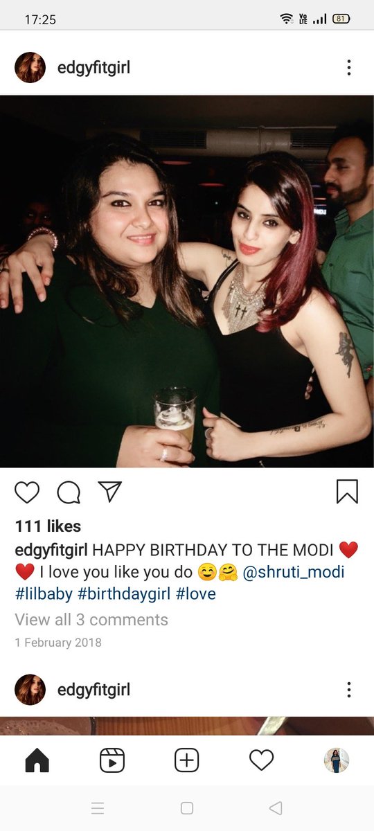 The person "Edgyfitgirl" is the one whom Disha called on 8th June and had a 30 min video talk. She is  #ShibaniMutreja. She was with  #Kwan and very close to  #shrutimodi. She also got cake from Shruti in Quarantine period. What a coincidence!!Shibani was contacted by  @republic