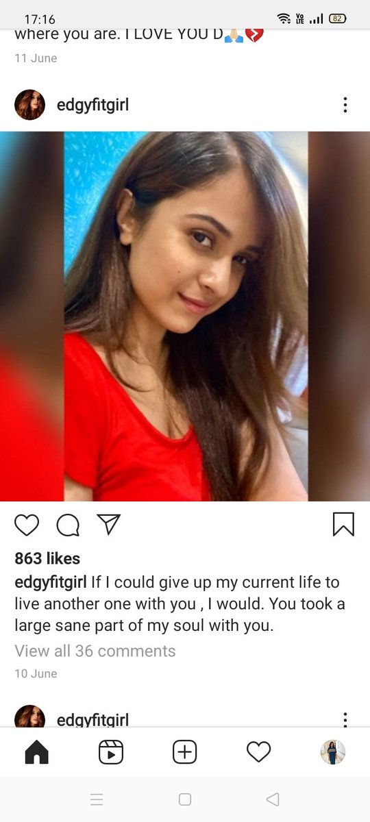 The person "Edgyfitgirl" is the one whom Disha called on 8th June and had a 30 min video talk. She is  #ShibaniMutreja. She was with  #Kwan and very close to  #shrutimodi. She also got cake from Shruti in Quarantine period. What a coincidence!!Shibani was contacted by  @republic