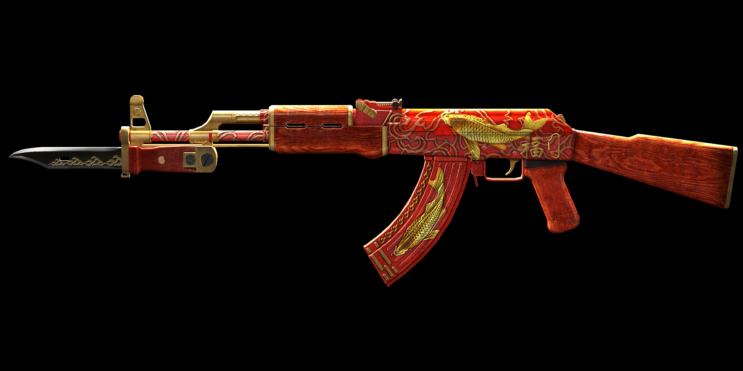 暁 充瑠 ネット上で見つけました ソ連軍の銃 Ak47に和風の塗装を施したものです なんだか日本戦国時代の火縄銃のような雰囲気がありますね 犬夜叉 が使えば かなり似合うでしょうね そういうイラスト 見てみたいです T Co B4qa9oqmhd