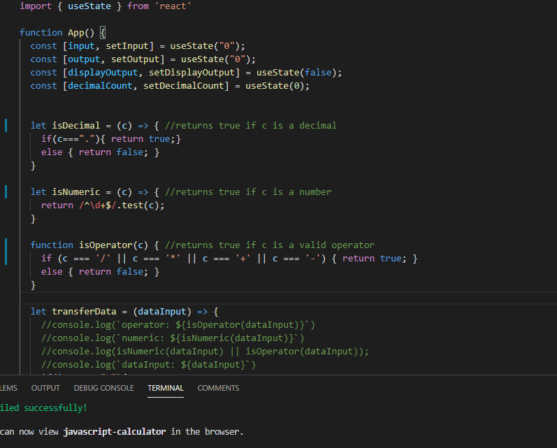 snrelghtwt's tweet image. Day 43 of #1000daysofcoding.
//continued coding my #JavaScriptCalculator project for #freeCodecamp's Front End Libraries cert & managed to progress & pass 75% of the tests required as opposed to only 62% yesterday💙
#1000daysofcode #100daysofcode #Devcommunity