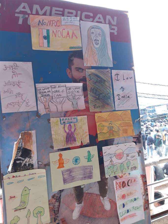 #anticaa artwork at #shaheenbagh #CAAProtests #caa_nrc_npr #FreeAllPoliticalPrisoners #repealUAPA #FreeThemAll