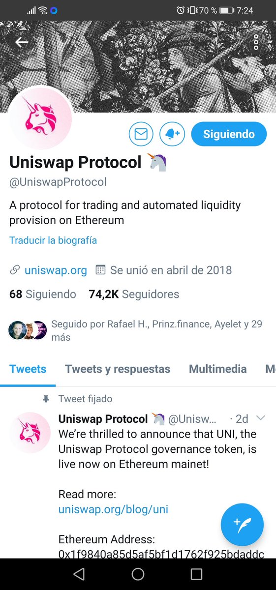 karlostyles's tweet photo. @AlbertoOnChain @UniswapProtocol Excellent Opportunity 🚀 🚀 ✅ 🔝
$UNI 🦄
#CryptoConCafe #Uniswap #DeFiEspañol
🍀 🍀 GOOD LUCK 🍀 🍀
@gr_andre @Ayelet_Coin @VladimyrS @Knalex179 https://t.co/lcOQUtJKpn