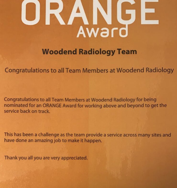lisamarie0036's tweet photo. So proud to work with this team 😄 Even though our workload has increased they are constantly striving to produce high standards in imaging and cleanliness a well deserved award for all the staff @SOARS_WGH @NHSGrampian #teameffort #greatteam 👏 https://t.co/0UwiSJXlPd