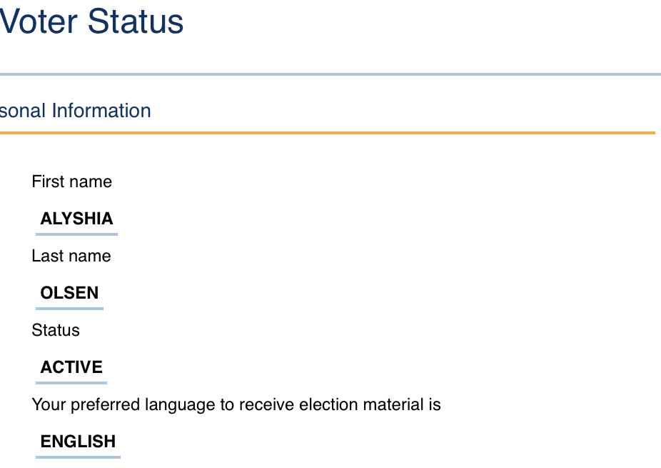 My voter registration is up to date. Is yours?