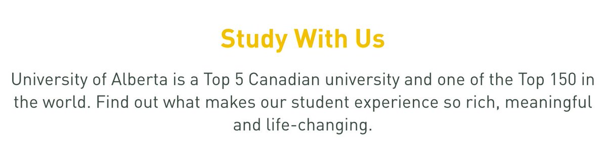21/34Right now, note that even the claim that features on  #ualberta home page is debatable — depends on who you’re talking to.