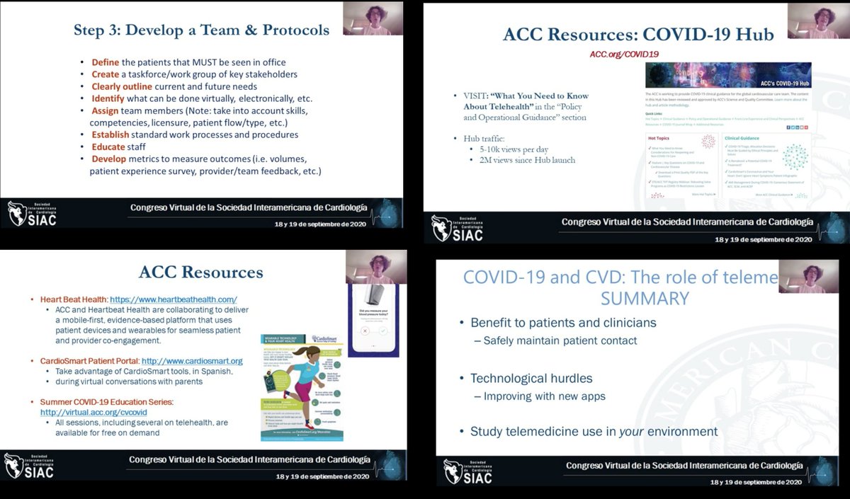 Ed_Alania's tweet photo. 💡COVID-19 y enfermedad CV. Lo que aprendimos, lo que veremos: ❤️ & telemedicina📲💻 via @athenapoppas #SIACvirtual
✅Ask questions
✅Study
✅Develop a team & protocols
🗃️ACC resource: #COVIDー19 HUB @CardioSmart https://t.co/sWzLNfLGxa