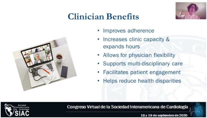 SIAC_cardio's tweet photo. #SIACvirtual
COVID19 y enf. CV: el rol de la telemedicina
Dra. @athenapoppas 🇺🇸
@CongresoSIAC https://t.co/oLQXHuYDvS