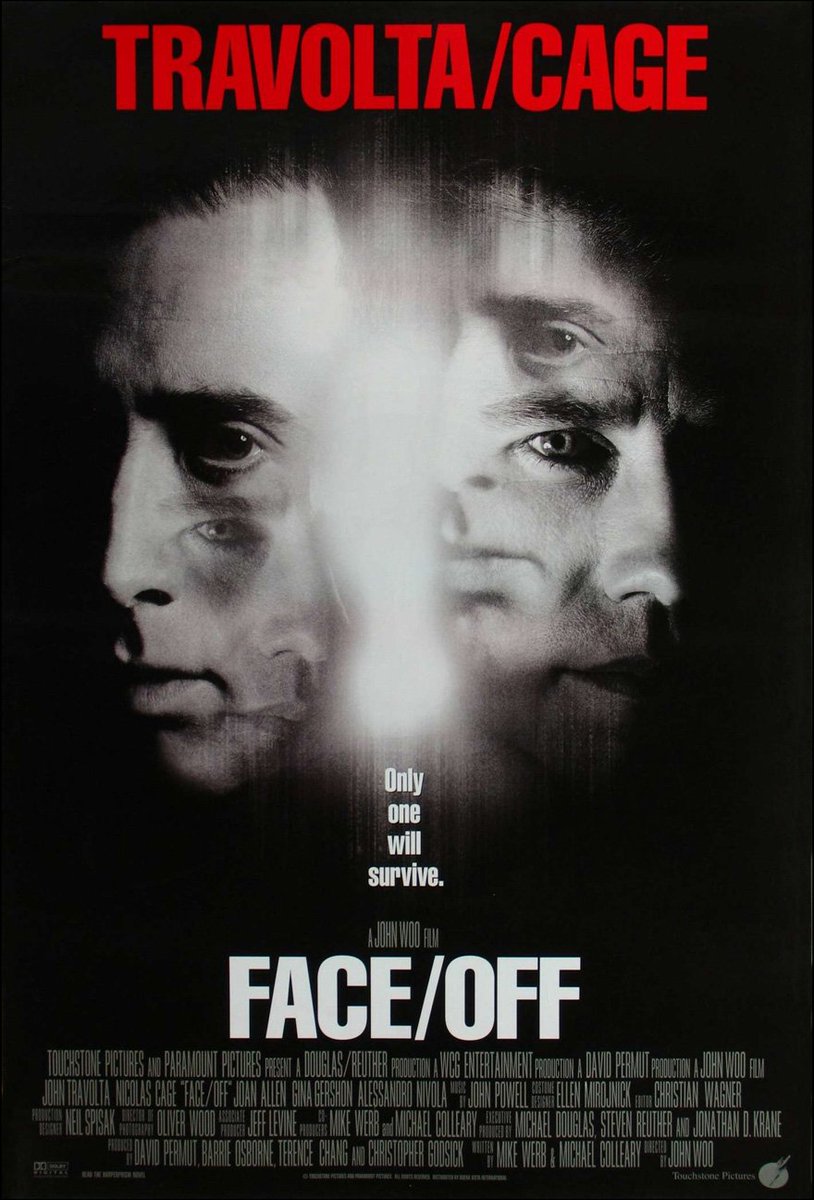 #NowWatching FACE/OFF #JohnWoo #NicolasCage #JohnTravolta #KarenAllen #GinaGershon #NickCassavetes #AlessandroNivola #CCHPounder #ThomasJane #JohnCarrollLynch #ColmFeore #MargaretCho #JamesDenton #HarvePresnell #DominiqueSwain #RobertWisdom