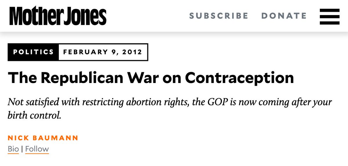 3/The GOP & their SCOTUS pick are anti-access because they continuously attempt to block anyone w/ a uterus from having access to contraception through their employee health insurance, or the morning after pill, or financially or physically (via location) accessing an abortion.