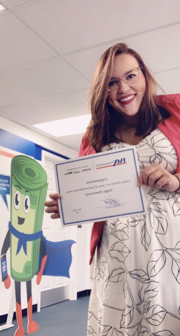 Cheers to 3 years!🎉Thank you to my leaders and peers for your guidance and encouragement throughout my time with TitleMax💙 <a href="/JWarnhoff/">Jaida Warnhoff</a> <a href="/lindsey_rigdon/">Lindsey Rigdon</a> <a href="/HCorrea88/">H Correa</a> @BrandiFritos