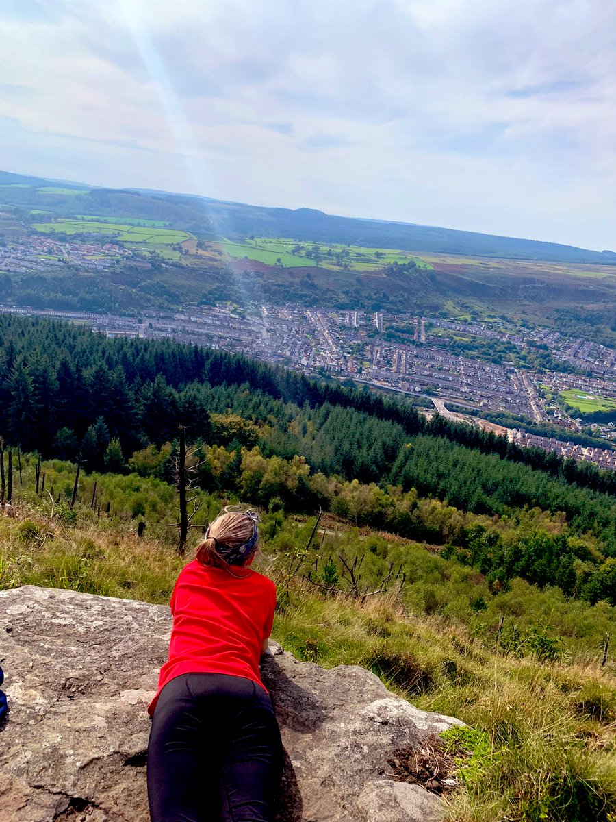 mattaddicott's tweet image. My little girl Scarlett( mini goggins ) looking over Mountain Ash ❤️ we really are lucky to have this on our doorstep #CF45 #SweethomeAberpennar