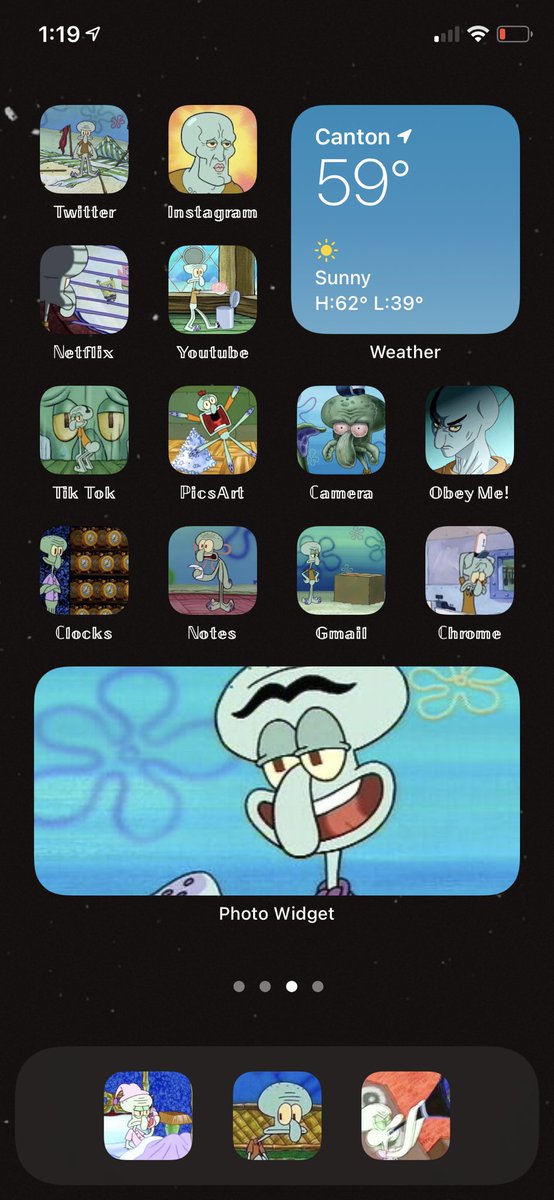 AltimoreEmily's tweet photo. ✨my squidward aesthetic✨ 
#ios14homescreen https://t.co/VDTHq6Wjis