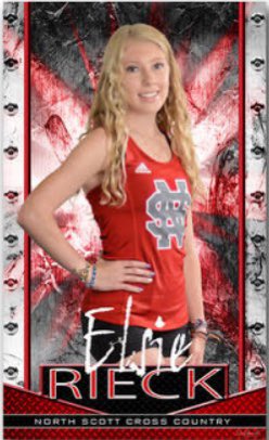 NorthScottXC's tweet photo. Senior spotlight #11: Elsie Rieck. Elsie is a 3 year runner on our team. She is kind, quiet and hardworking. Elsie is a great teammate. https://t.co/LRk4rFce2T