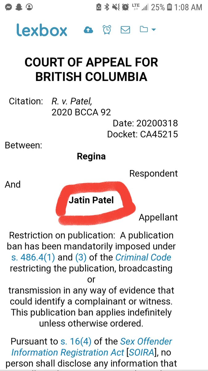 Jatin Patel killed a trans prostitute & then sexually assaulted a 13 y/o girl. The courts deemed this man a dangerous offender. Now fast forwardA woman is asking that her dangerous offender status and indeterminate sentence be removed from her.  https://vancouversun.com/news/local-news/former-convicted-killer-now-jailed-indefinitely-for-sexually-assaulting-13-year-old-girl