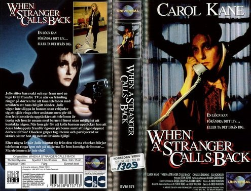 When A Stranger Calls Back ('93)
⭐⭐⭐⭐
14 years after the original, #CarolKane & #CharlesDurning return for this tense and unsettling sequel. Flat out one of the best #TVMovie #Horror films ever made with a 25 minute opening sequence that rivals #Scream.
#61DaysofHalloween