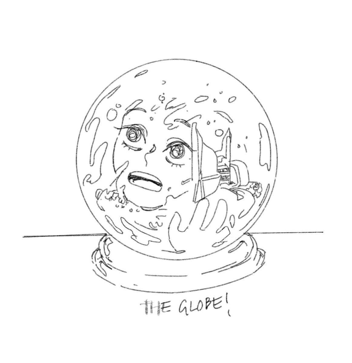Then theres also the globe. More than an oc, it was more bout his/her story. This lil one sat on a resto cafe, and had to watch his/her human crush fall in and out of love for someone, and as an object, it just couldnt do anything but watch.
