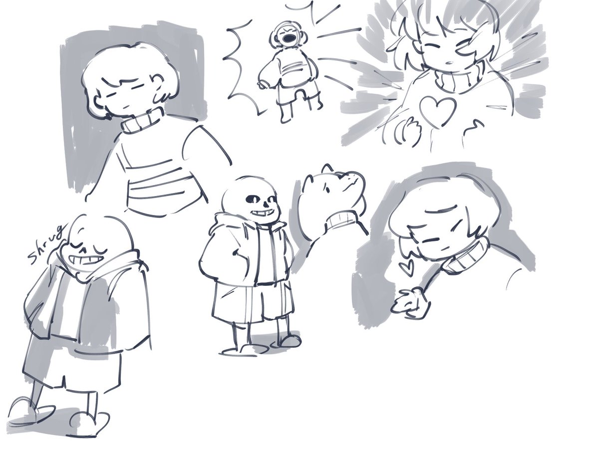 a few more undertale and deltarune doodles for the time being 