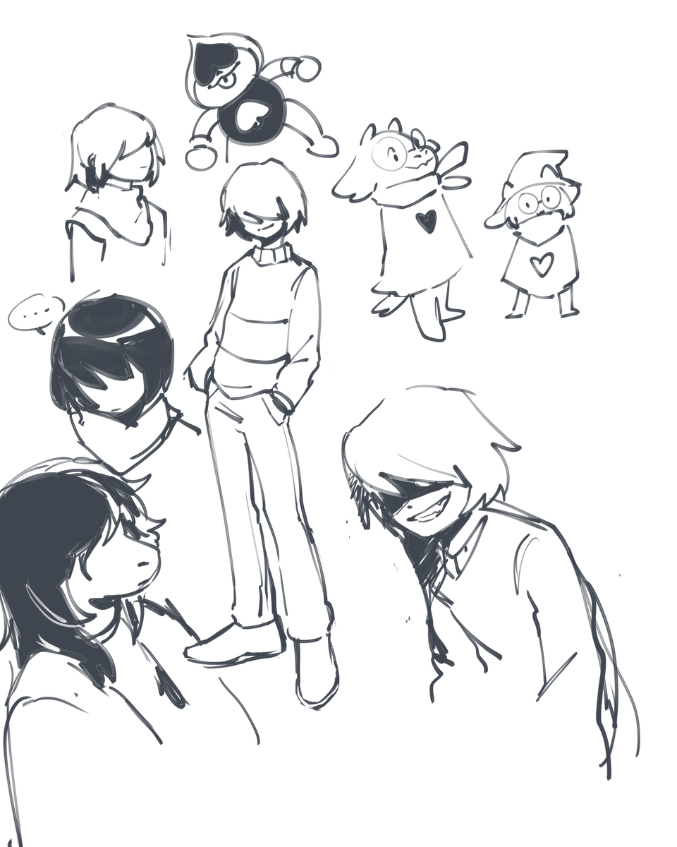 a few more undertale and deltarune doodles for the time being 