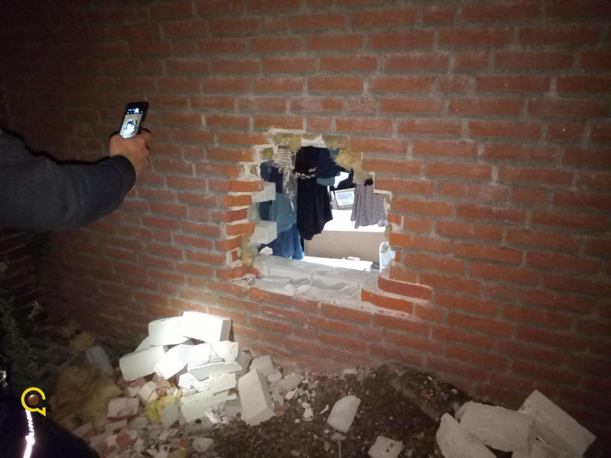 Brute inbraak winkel Horst: Via gat in de muur -. #NuHadM.