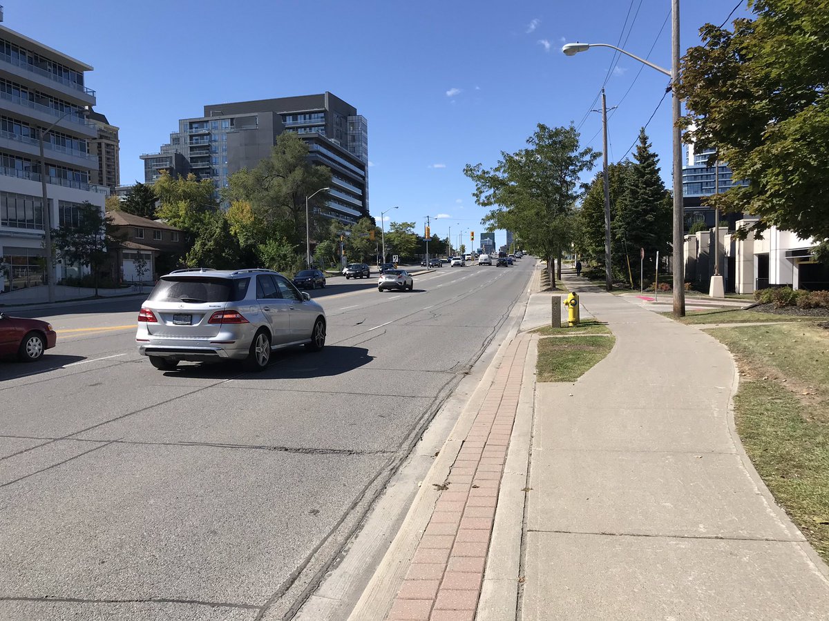 The first site walk for a potential  #bikeTO project always brings excitement for something new, but also often starts to highlight some of the challenging realities about how to turn a line on a planning map into something real.