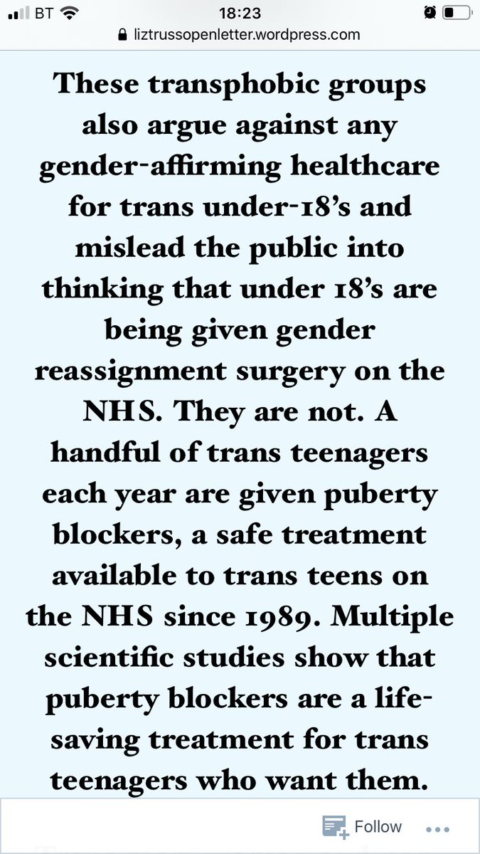 Next the authors deny the medical pathway from puberty blockers to surgery, & claim those drugs are “safe.” They have not been proven safe, nor trialled for that usage & there is evidence they cause iatrogenic harm. PBs are licensed for use in elder male prostate cancer patients.