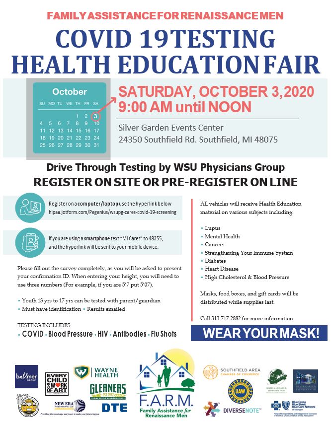 itsworthediting's tweet photo. COVID-19 HEALTH FAIR OCTOBER 3RD. SEE FLYER https://t.co/chLoOAg0Of