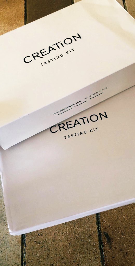 Looking forward to What’s Wrong with Grooving Virtual Wine Experience tomorrow afternoon tasting superb wines from <a href="/creationwines/">Carolyn Martin</a> the packs look great. Let me chill some of the wines now with <a href="/JoburgWineClub/">JoburgWineClub</a> &amp; ofcourse my brother taking us through the selection. Whooop 💚💃🏽👌🏾💫🍷