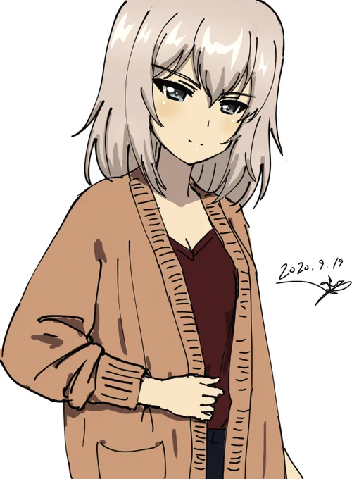 ワンドロで逸見エリカ。9:15開始で20分弱オーバー
#ガルパン版深夜のお絵描き60分一本勝負
#ガルパン版深夜のお絵描き60分一本勝負_20200919 
