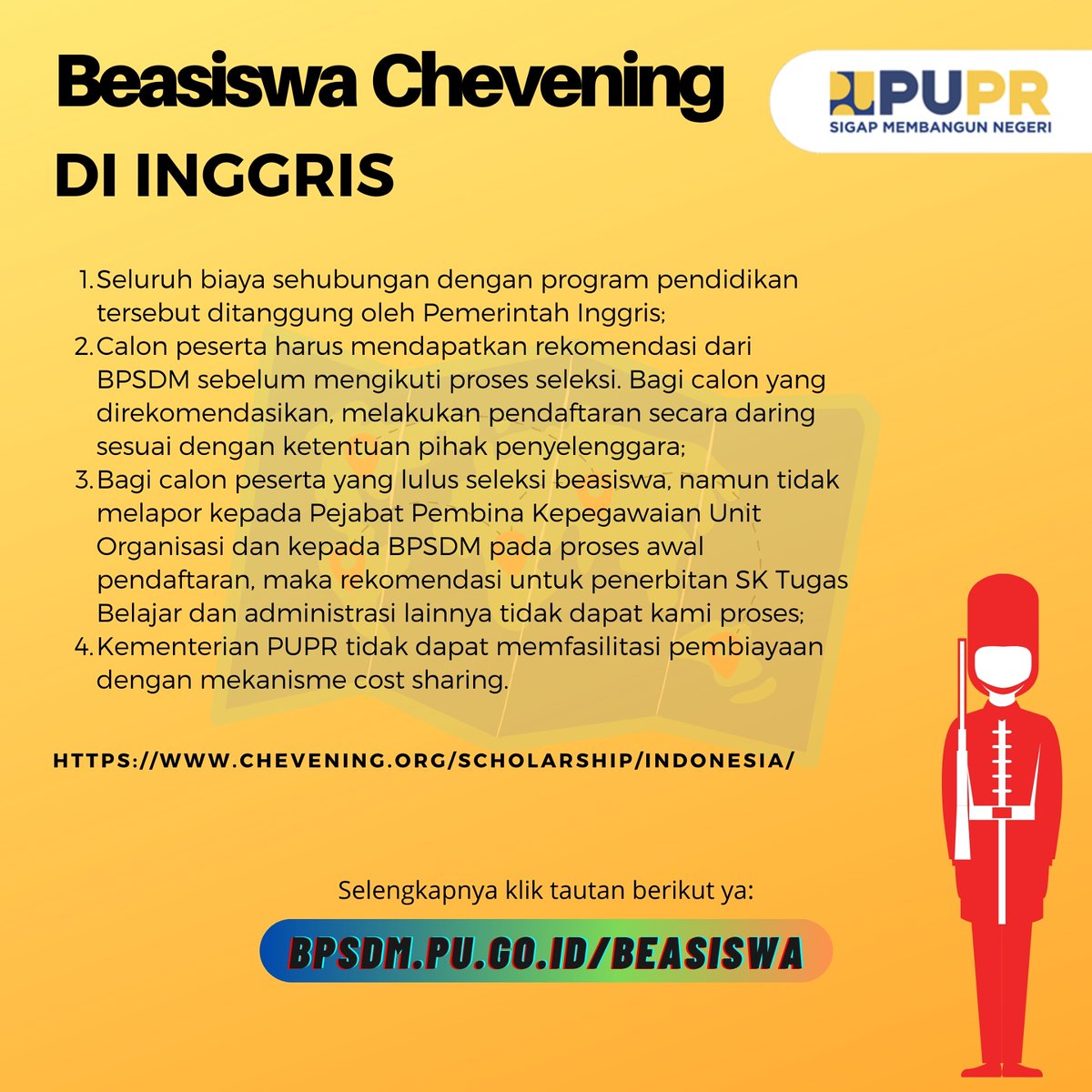 pu_bpsdm's tweet photo. Selamat berakhir pekan, #temanbpsdm ! Kami punya informasi menarik terkait beasiswa nih. Bagi kalian yang tertarik segera urus persyaratannya, ya!
Untuk persyaratan lebih lengkapnya bisa klik di tautan ini:
https://t.co/6RXXUiM9v0
#beasiswa
#beasiswaInggris
#beasiswaChevening https://t.co/G3AwcjOiIP
