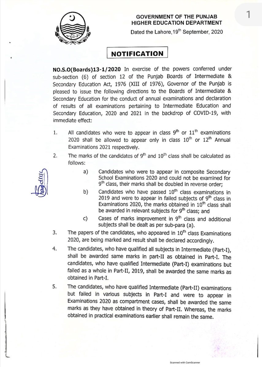 TheEducatorPK's tweet photo. Notification regarding Matric Result 2020.
#MatricResult2020
#notification
@UstadSays
@Teachers_Voiz
@SEDFORCE1
@ishukhan8390
@UstaadSpeaks
#SEDfamily
#SEDFORCE https://t.co/zjGoNXcFaU