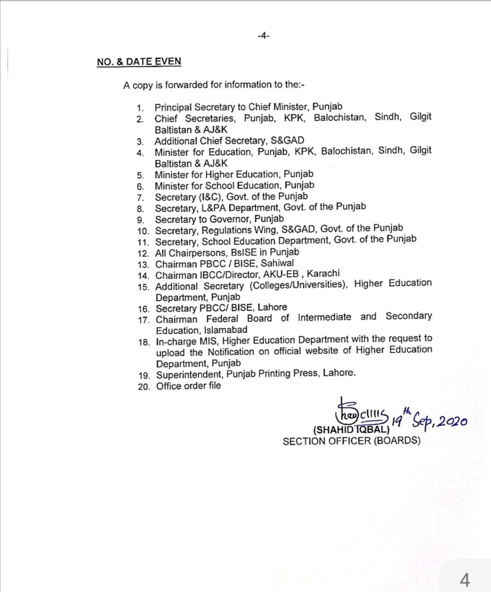 TheEducatorPK's tweet photo. Notification regarding Matric Result 2020.
#MatricResult2020
#notification
@UstadSays
@Teachers_Voiz
@SEDFORCE1
@ishukhan8390
@UstaadSpeaks
#SEDfamily
#SEDFORCE https://t.co/zjGoNXcFaU