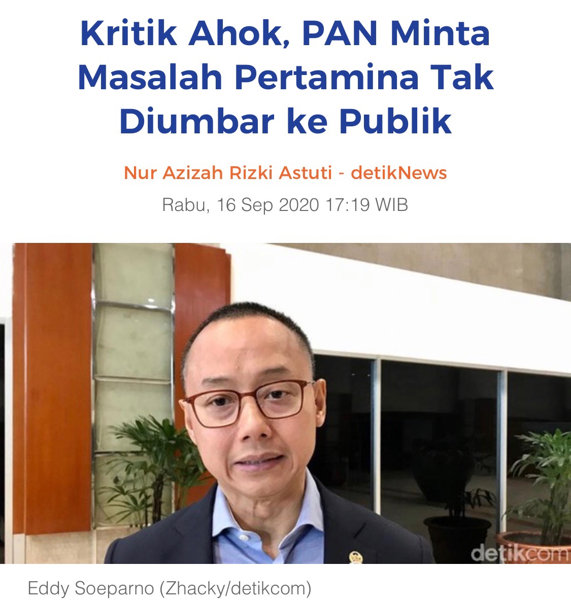 NeoRepublikan (@mrs_petrux) on Twitter photo Ada apa sih tiba2 <a href="/eddy_soeparno/">M Eddy Soeparno</a> nyerang <a href="/ahok_btp/">panggil saya BTP</a> ? emang Eddy siapa? orang suci? komitmen dia thd pemberantasan korupsi pun sgt meragukan <a href="/KPK_RI/">KPK</a> Ada apa sih tiba2 <a href="/eddy_soeparno/">M Eddy Soeparno</a> nyerang <a href="/ahok_btp/">panggil saya BTP</a> ? emang Eddy siapa? orang suci? komitmen dia thd pemberantasan korupsi pun sgt meragukan <a href="/KPK_RI/">KPK</a>
