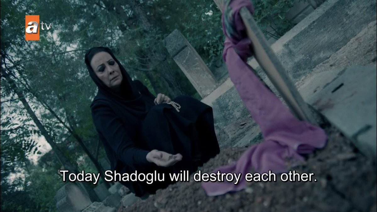 bold of her to assume the şadoğlu men would ever have the guts to kill anyone. maybe grief has clouded her judgement  #Hercai