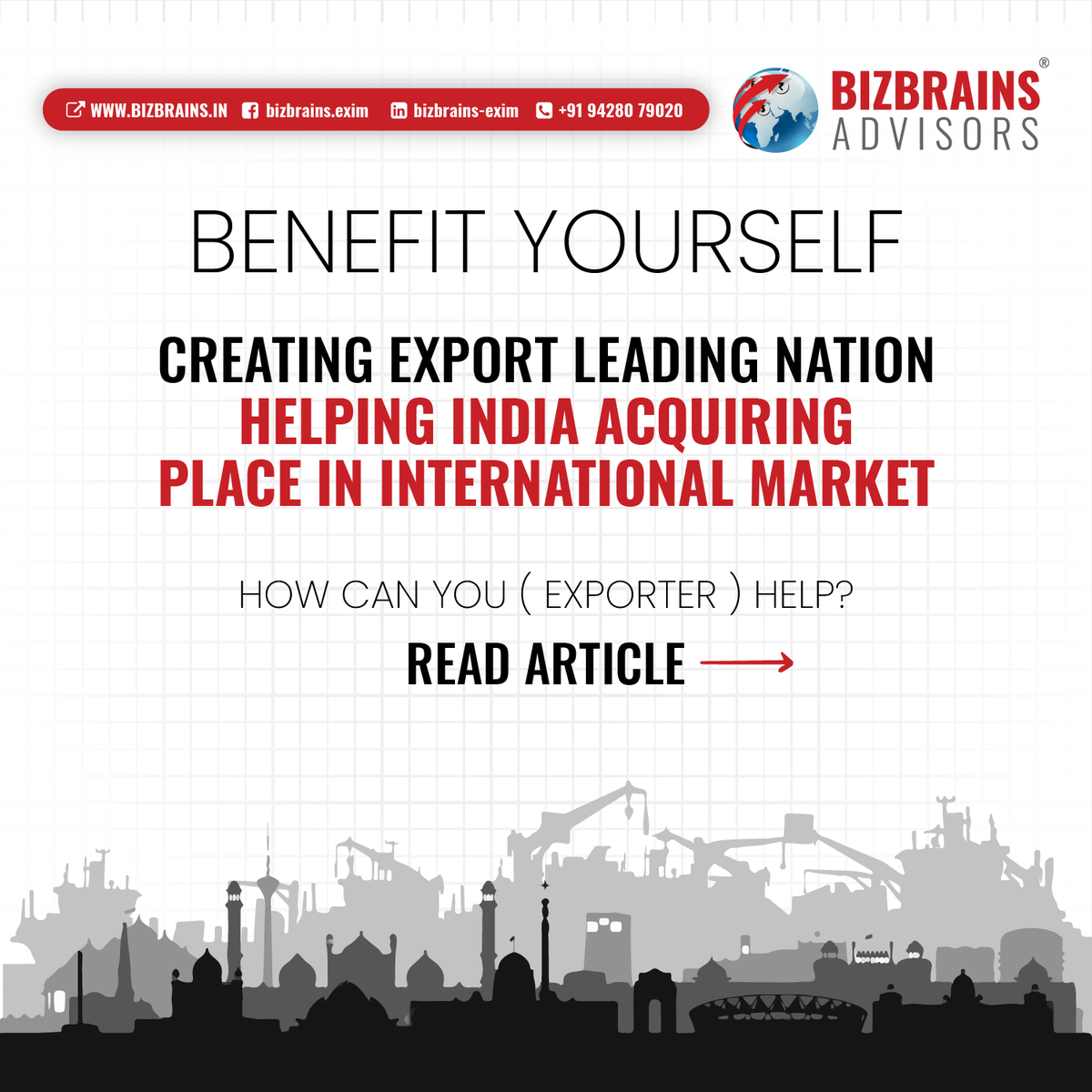 bizbexim's tweet photo. How can an exporter help India in acquiring a place in international markets?
🌐Checkout our article https://t.co/2cRZGyXumY
#exportar #sme #farmexport #agriexport #exportimport #exportworldwide #msme #dgft #mociseva #fieo #pharmexcil #chinatrade #trade #tradewar #ExportHub https://t.co/8uMLm6nUMy