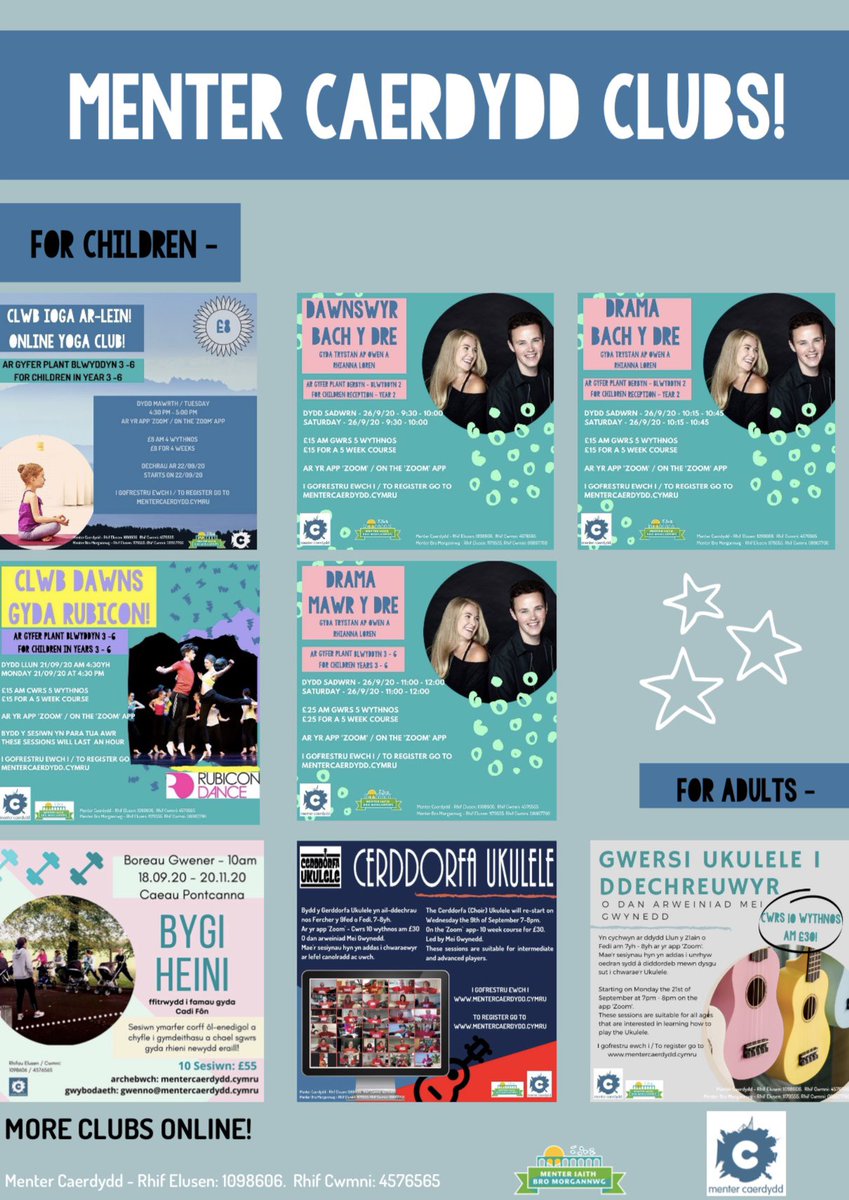 ⭐️CLYBIAU MENTER CAERDYDD //  MENTER CAERDYDD CLUBS ⭐️

👇Ewch i’r wefan i archebu lle heddiw!👇

👇Go to the website to book a place today! 👇

👉 mentercaerdydd.cymru 👈