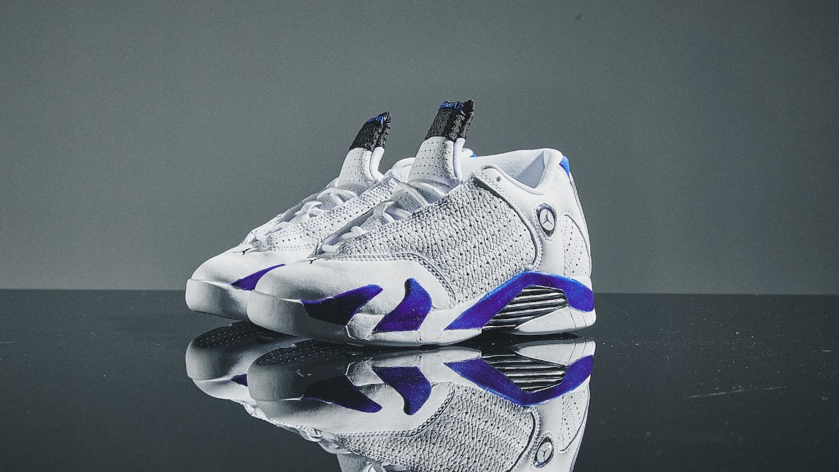 retro 14 finish line