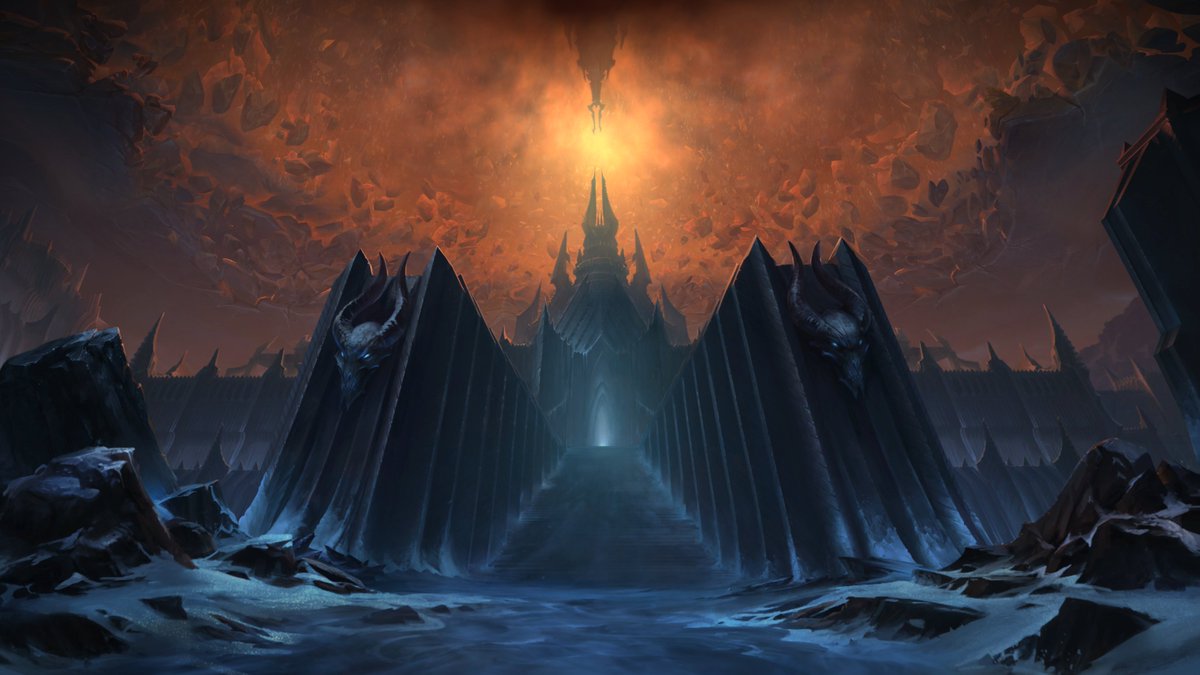 38 days until Shadowlands releaseI didn't talk about the long screen yet.The art is pretty beautiful, and I love seeing ICC again in the login screen And the music is so good, I love how they mixed the Wrath of the Lich King theme with some new music