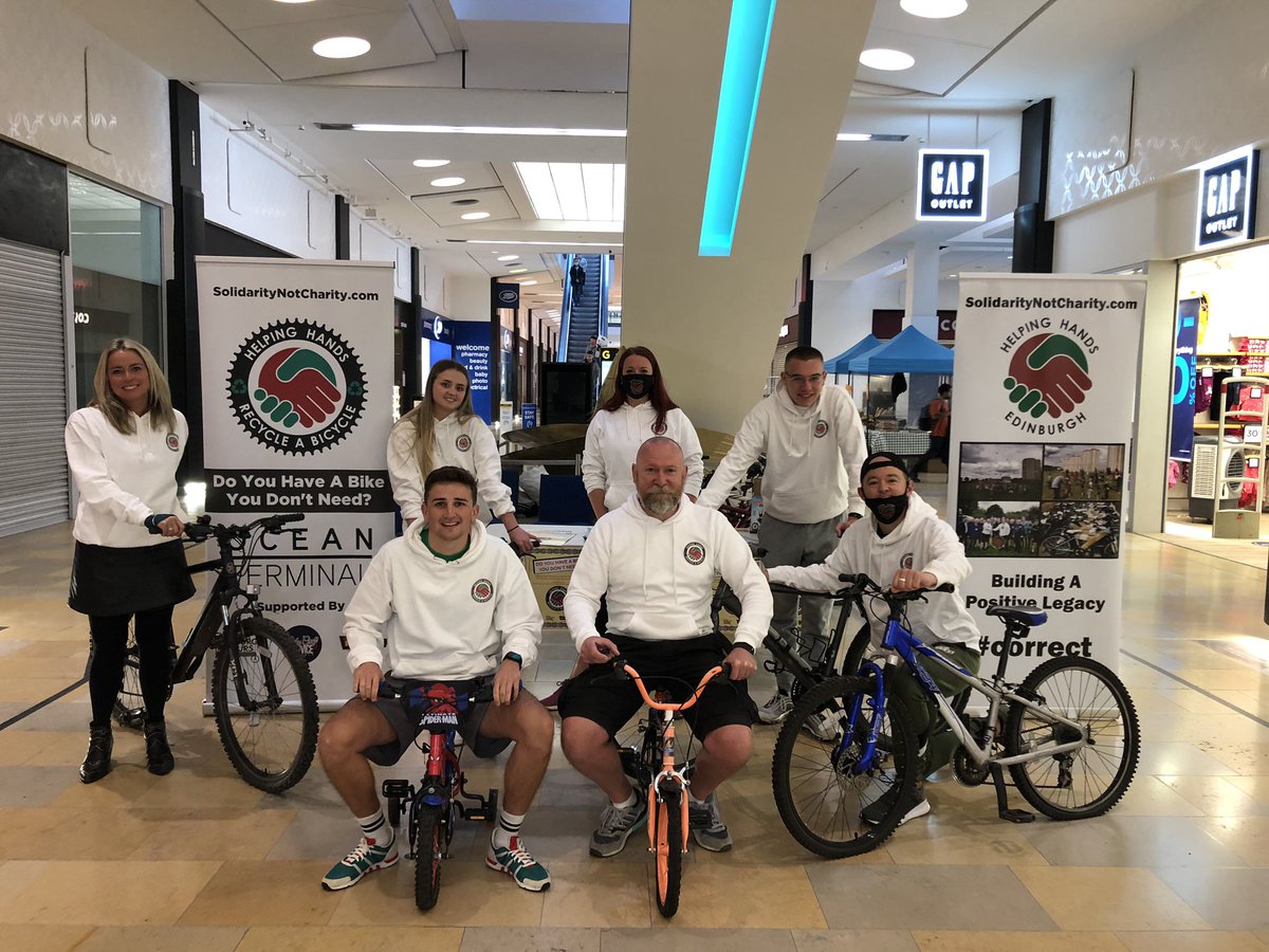 EdiHelpingHands's tweet photo. Great response to Recycle A Bicycle. Nearly 50 bikes donated👏

Thanks to our volunteers, partners, @edintransport &amp; to all who donated bikes.

NOTE FOR CURTAIN TWITCHERS: Our volunteers took masks off for photo. Any volunteer without a mask otherwise has a relevant exemption. https://t.co/Cty5izLx5k