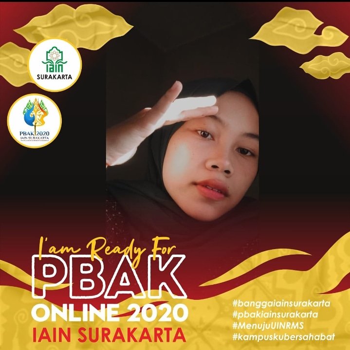 AnggyNfw's tweet photo. Saya Anggy Nur Fitri Wijayanti, Mahasiswa Baru Fakultas Syariah Prodi Hukum Ekonomi Syariah.
"Saya siap mengikuti kegiatan Pengenalan Budaya Akademik dan Kemahasiswaan (PBAK) IAIN Surakarta 2020"
.
.
#banggaiainsurakarta
#pbakiainsurakarta
#menujuUINRMS
#kampusbersahabat https://t.co/gI5kQ8rD3a