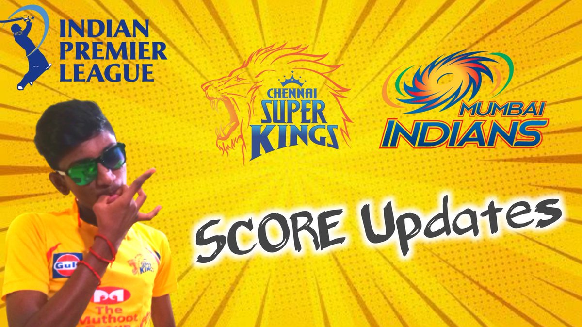 TechSuperTamil's tweet photo. @IPL @ChennaiIPL VS @mipaltan #scoreupdate #ScoreAlert in #Instagram @instagram and @YouTubeIndia @TechSuperTamil @VSTechTamil @youtubersankar #youtubestories https://t.co/ojQFjh6KYv