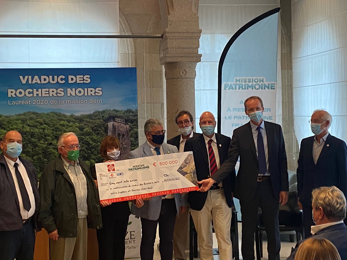<a href="/Departement19/">Département Corrèze</a>, <a href="/fond_patrimoine/">Fondation du patrimoine</a> et @FDJ : un partenariat gagnant au service du #patrimoine corrézien.

Ensemble sauvegardons nos édifices en participant au loto du patrimoine ou
👉 Abbaye d’#Aubazine : bit.ly/35S7e2O
👉 Viaduc des Rochers Noirs : bit.ly/33LbT3A