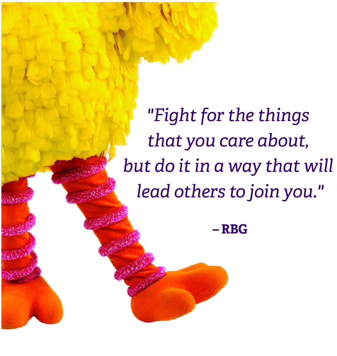 US Supreme Court Justice Ruth Bader Ginsburg stood for justice &amp; equality. She stood for what Sesame Street stands for, equal opportunity for all. Today we mourn her loss &amp; honor her impact on the lives she endlessly fought for. Our thoughts &amp; prayers are with her family. ♥️